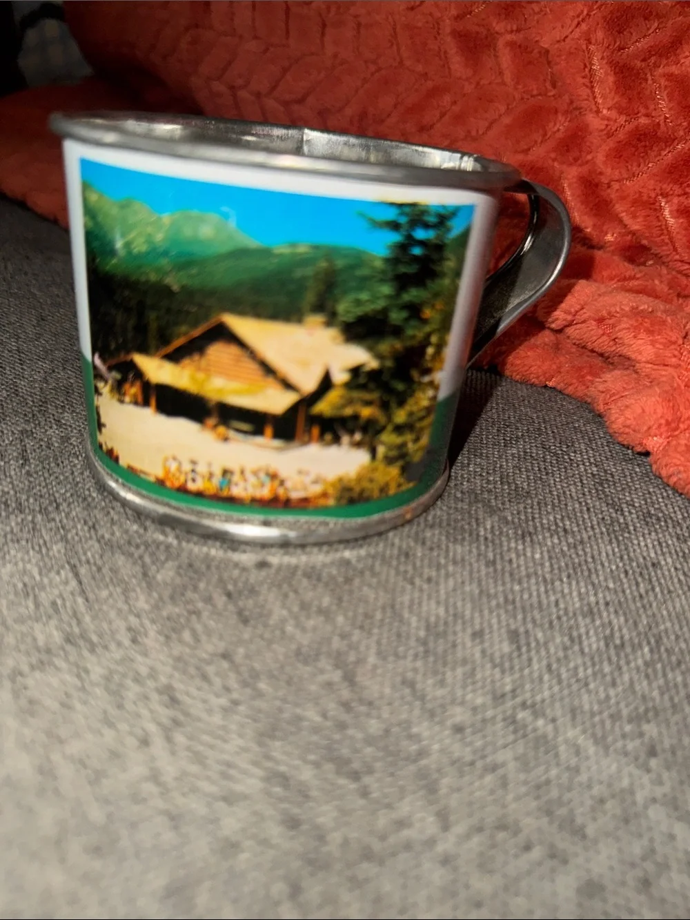 Vintage Ben Cartwright's Ponderosa Ranch Metal Souvenir Mug – Lake Tahoe Nevada